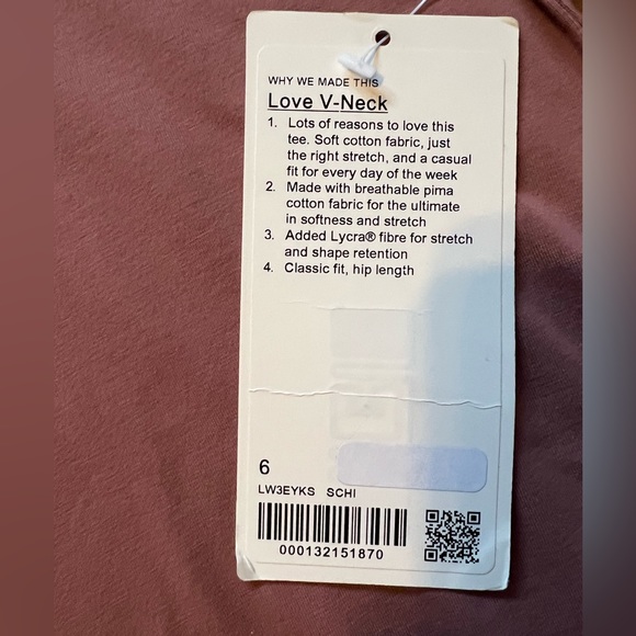 🆕 🌸NEW With Tags, Lululemon 👚 Love-V-Neck T Shirt. - Picture 3 of 4